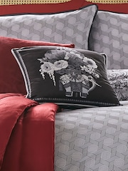 Laurence Llewelyn-Bowen Black Generou Elephant Velvet Filled Cushion - Image 1 of 5