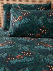 Laurence Llewelyn-Bowen Green Rambleicious Velvet Duvet Cover Set - Image 2 of 4