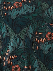 Laurence Llewelyn-Bowen Green Rambleicious Velvet Duvet Cover Set - Image 4 of 4