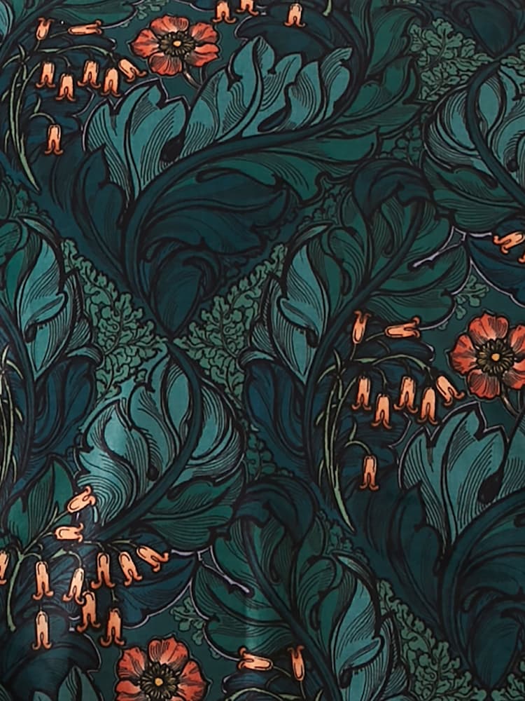 Laurence Llewelyn-Bowen Green Rambleicious Velvet Duvet Cover Set - Image 4 of 4