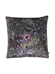 Laurence Llewelyn-Bowen Green Rambleicious Velvet Filled Cushion - Image 1 of 4