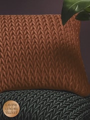 Laurence Llewelyn-Bowen Bronze Amory Luxe Velvet Filled Cushion - Image 1 of 4