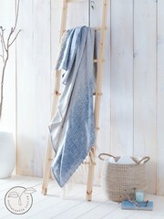 Drift Home Blue Bretton Throw - Image 1 of 3