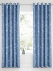Dreams & Drapes Oriental Garden Blackout Thermal Eyelet Curtains - Imagen 1 de 3