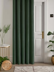 Laurence Llewelyn-Bowen Green Montrose Blackout Thermal Eyelet Single Curtain - Image 1 of 4