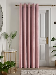 Laurence Llewelyn-Bowen Pink Montrose Blackout Thermal Eyelet Single Curtain - Image 2 of 4