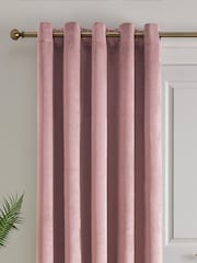 Laurence Llewelyn-Bowen Pink Montrose Blackout Thermal Eyelet Single Curtain - Image 3 of 4