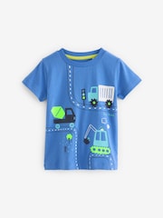 Modre/zelene - kratek rokav; s kratkimi rokavi majica 5 Pack (3mths-7yrs) - Slika 4 iz 6
