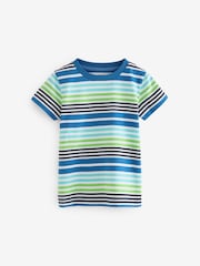 Modre/zelene - kratek rokav; s kratkimi rokavi majica 5 Pack (3mths-7yrs) - Slika 5 iz 6