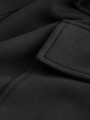 Schwarz - Geschmeidige Utility-Cargohose mit Stretchanteil, weitem Bein, Gürtel und hohem Bund - Bild 1 von 7