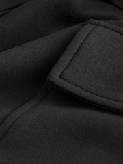 Schwarz - Geschmeidige Utility-Cargohose mit Stretchanteil, weitem Bein, Gürtel und hohem Bund - Bild 6 von 7