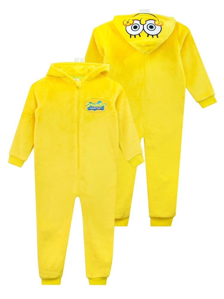 Character Yellow Spongebob Onesie - Image 2 of 5