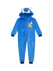 Character Blue Sonic The Hedgehog Fleece All In One - Image 2 of 10