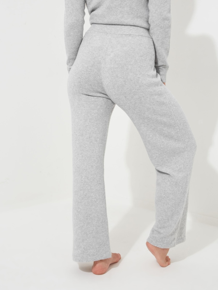 Joe Browns Grey Sloe Joes Wide Leg Knitted Trousers - Image 2 of 5