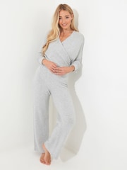 Joe Browns Grey Sloe Joes Wide Leg Knitted Trousers - Image 3 of 5