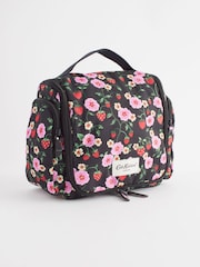Cath Kidston Black Floral Print Large Washbag - Image 1 of 9