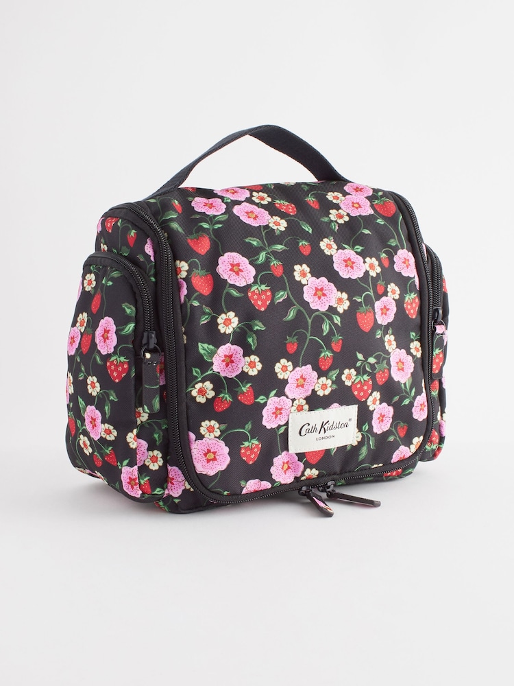 Cath Kidston Black Floral Print Large Washbag - Image 1 of 9