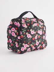 Cath Kidston Black Floral Print Large Washbag - Image 2 of 9