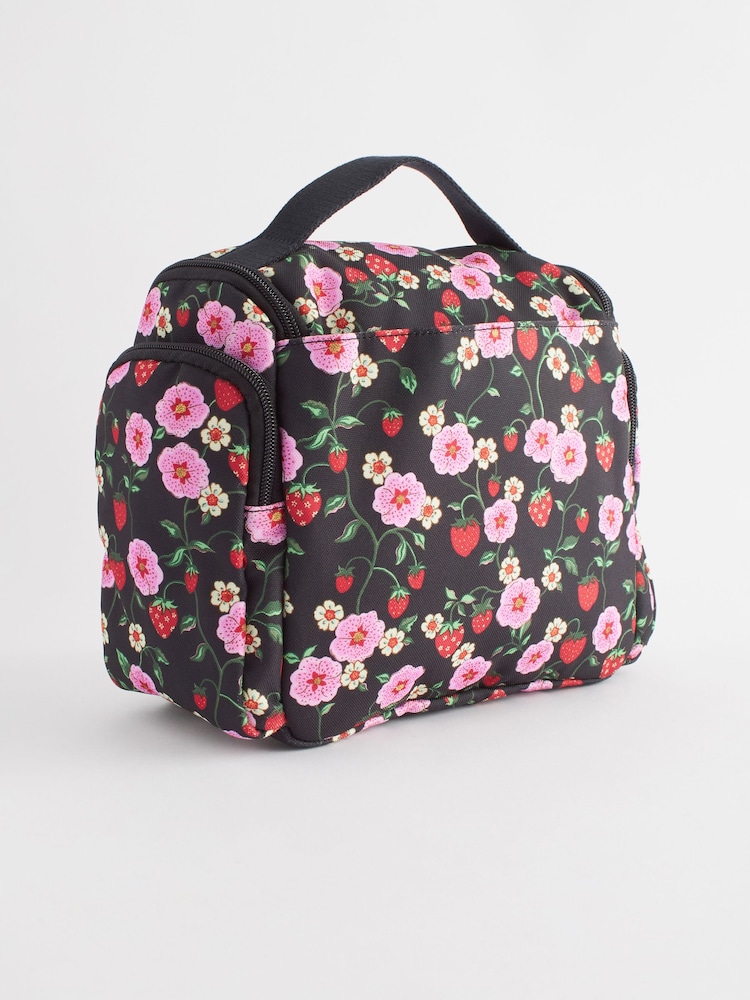 Cath Kidston Black Floral Print Large Washbag - Image 2 of 9