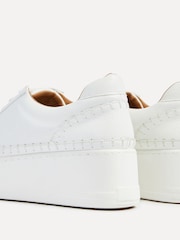 Linzi White Harlem Faux Leather Platform Trainers - Image 5 of 5