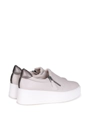 Linzi Mercury Taupe Slip On Platform Trainers - Slika 4 iz 6
