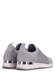 Linzi Grey Storme Trainers with Diamante Embellishment - Image 5 of 5