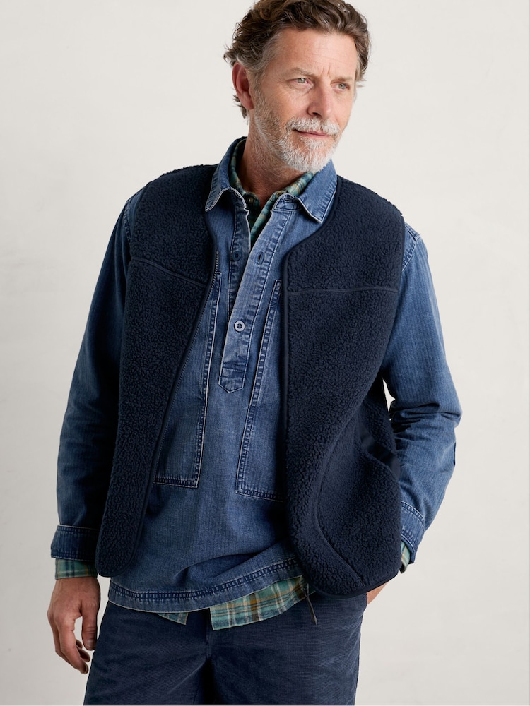 Seasalt Cornwall Blue Folyer Gilet - Image 2 of 6