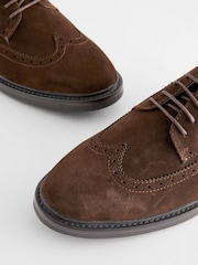 Brown Longwing Brogue Shoes - Image 3 of 5