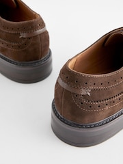 Brown Longwing Brogue Shoes - Image 4 of 5
