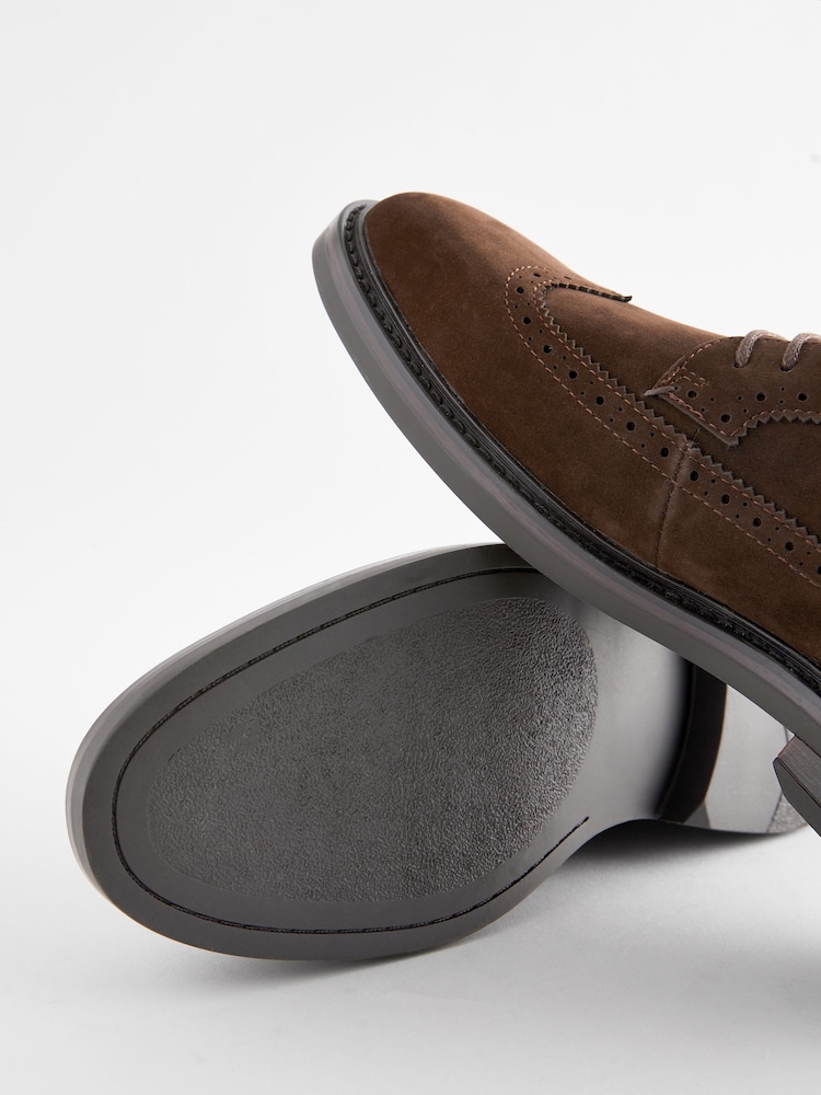 Brown Longwing Brogue Shoes - Image 5 of 5