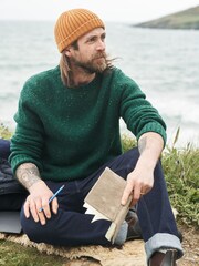 Seasalt Cornwall Green Bizen Jumper - Image 1 of 3
