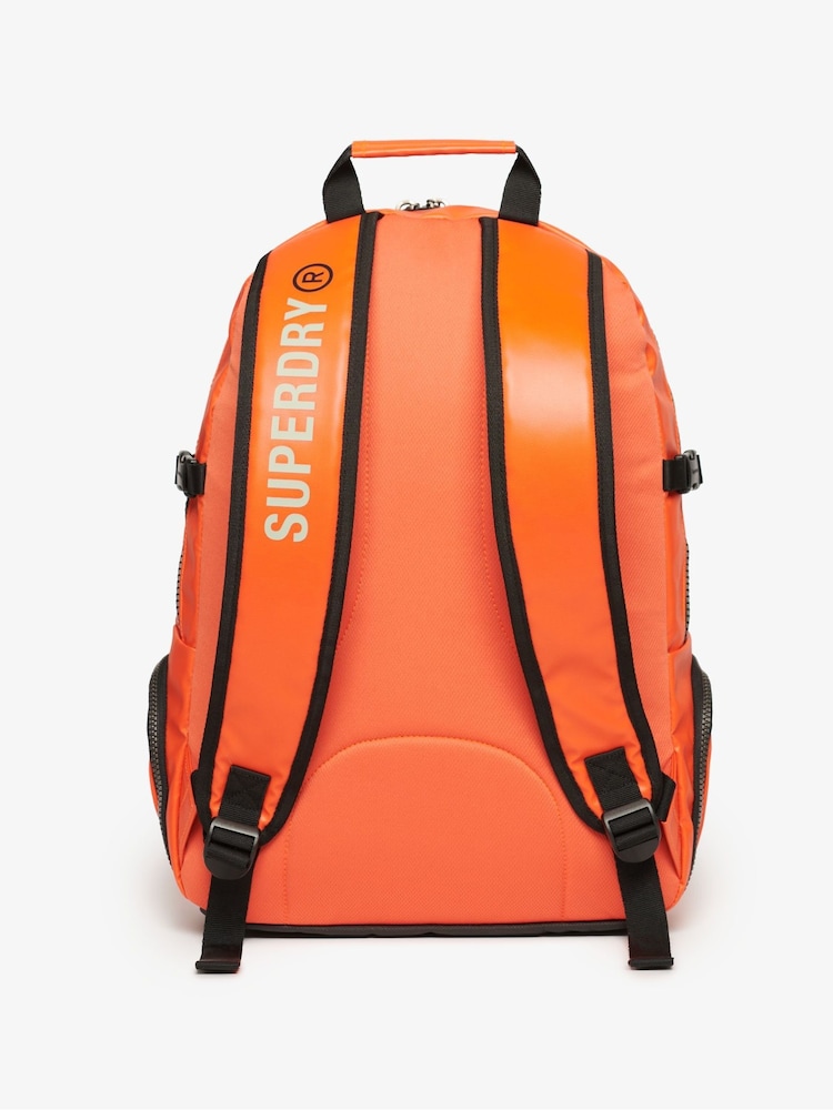 Superdry Orange Tarp Rucksack - Image 2 of 8