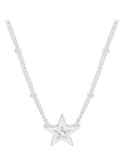 Estella Bartlett Silver Tone Christmas Bauble Featuring A Star Pendant With A Cubic Zirconia Chain - Image 3 of 4
