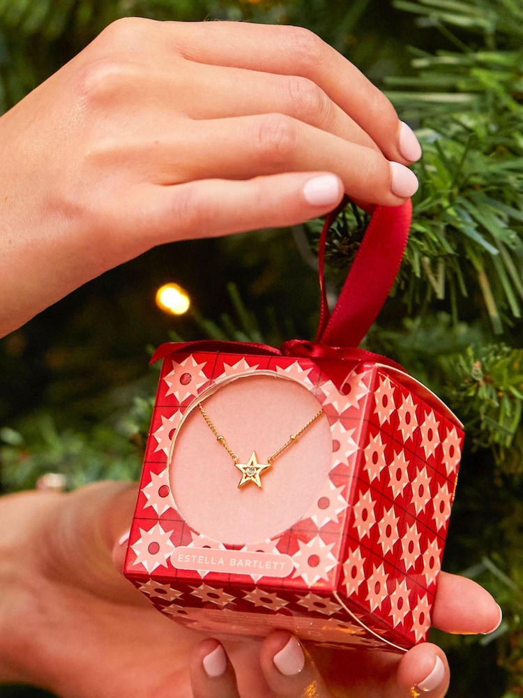 Gold - Estella Bartlett Weihnachtsbaumschmuck mit Sternanhänger mit Zirkonia - Bild 4 von 4