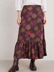 Seasalt Cornwall Blue Wildflower Skirt - Image 1 of 5