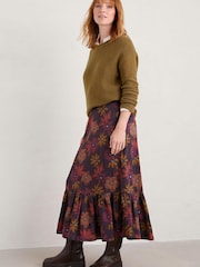Seasalt Cornwall Blue Wildflower Skirt - Image 3 of 5
