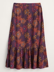 Seasalt Cornwall Blue Wildflower Skirt - Image 4 of 5