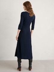 Seasalt Cornwall Blue Folk Song Knitted Midi Dress - Image 5 of 9