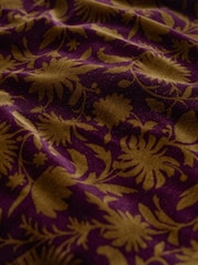 Seasalt Cornwall Brown Four Lanes Velvet Empire Line Midi Dress - Image 3 of 3