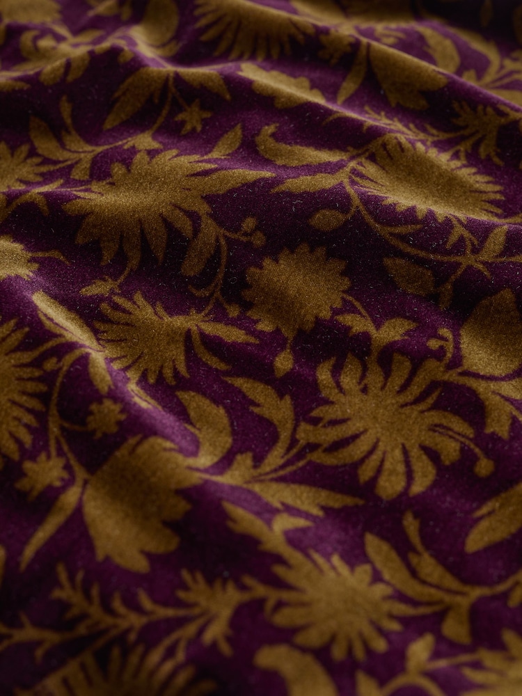 Seasalt Cornwall Brown Four Lanes Velvet Empire Line Midi Dress - Image 3 of 3