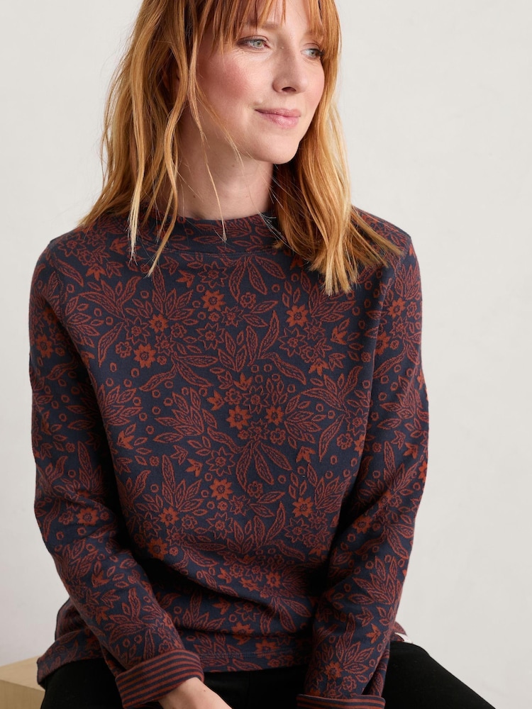 Seasalt Cornwall Blue Shore Sighting Reversible Top - Image 1 of 5 Seasalt Cornwall Blue Shore Sighting Reversible Top - Image 1 of 5