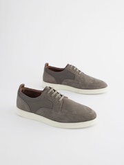 Grey Suede Cupsole Casual Shoes - Image 1 of 7