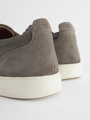 Grey Suede Cupsole Casual Shoes - Image 3 of 7