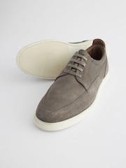 Grey Suede Cupsole Casual Shoes - Image 4 of 7