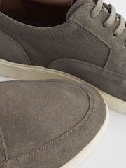 Grey Suede Cupsole Casual Shoes - Image 6 of 7