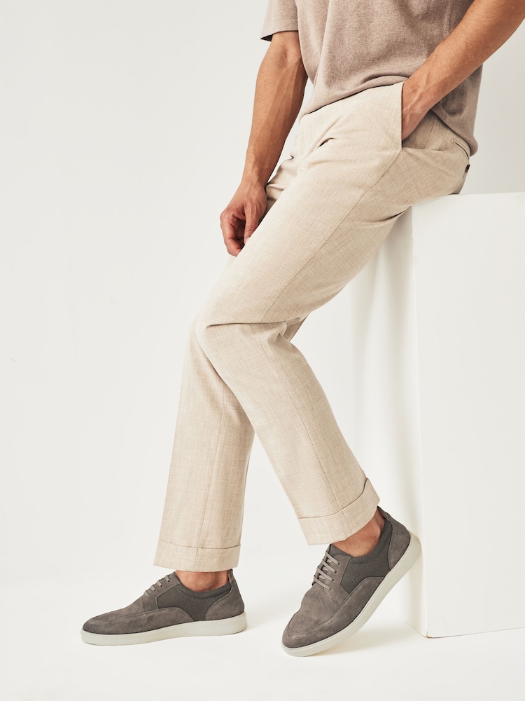 Grey Suede Cupsole Casual Shoes - Image 7 of 7
