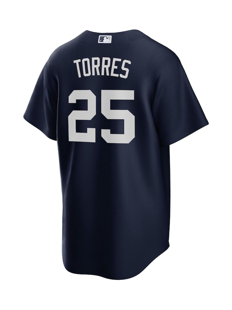 Fanatics Blue New York Yankees Official Replica Alternate Jersey With Torres 25 Printing - Image 3 of 3 Fanatics Blue New York Yankees Official Replica Alternate Jersey With Torres 25 Printing - Image 3 of 3
