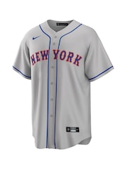 Fanatics Grey New York Mets Official Replica Road Jersey With Scherzer 21 Printing - Image 2 of 3