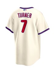Fanatics Philadelphia Phillies Official Replica Alternate White Jersey with Turner 7 Printing - Image 3 of 3
