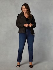 Live Unlimited Blue Petite Curve Comfort Stretch Jeans - Image 1 of 6